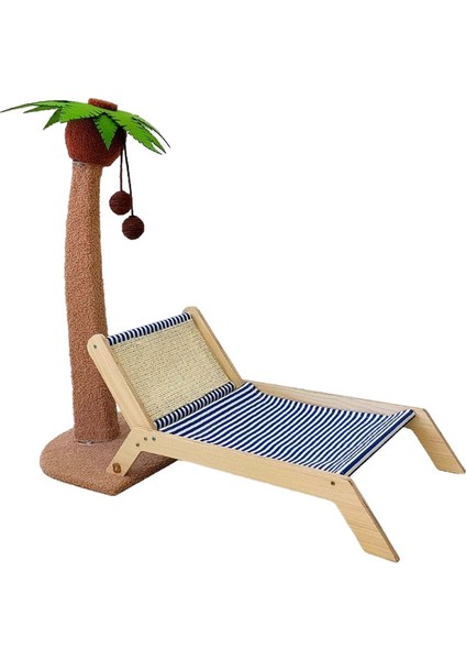 Kedi Yatak Hindistan Cevizi Ağacı Dekoratif Şezlong Kedi Çizicisi ile Sisal Mat (Yurt Dışından)