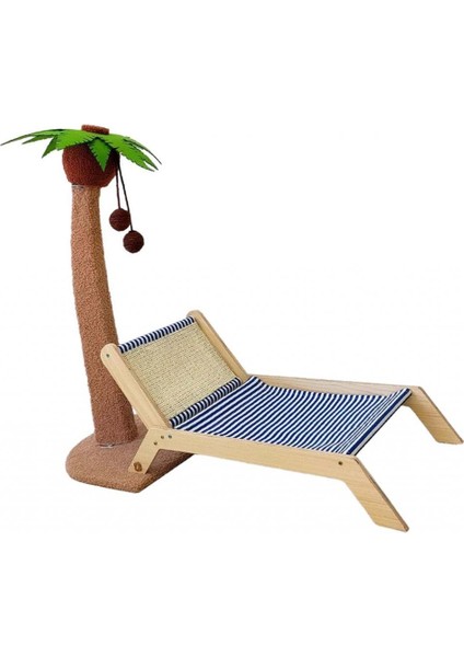 Kedi Yatak Hindistan Cevizi Ağacı Dekoratif Şezlong Kedi Çizicisi ile Sisal Mat (Yurt Dışından)