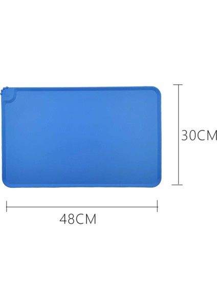 Köpek Maması Paspaslı Paspaslar Evcil Hayvan Besleme Paspesi Kediler Için Zeminleri Koruyun Mavi (Yurt Dışından) fırsatları