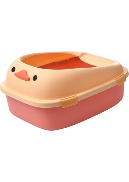 Taşınabilir Yavru Kedi Temiz Tuvalet Kum Kutusu Pembe 54X45X27CM (Yurt Dışından)