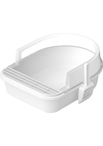 Kedi Çöp Kutusu Yarı Kapalı Kedi Tuvalet Dayanıklı Pet Dökme Tepsisi Anti Sıçma L L Beyaz (Yurt Dışından) indirimleri