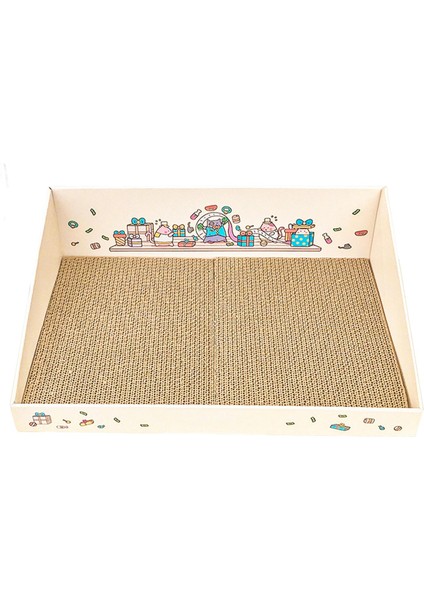 Mobilya Koruyucu Kahverengi Için Scrater Cardboard ile Kedi Scratch Pad (Yurt Dışından)