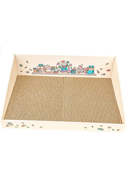 Mobilya Koruyucu Kahverengi Için Scrater Cardboard ile Kedi Scratch Pad (Yurt Dışından)