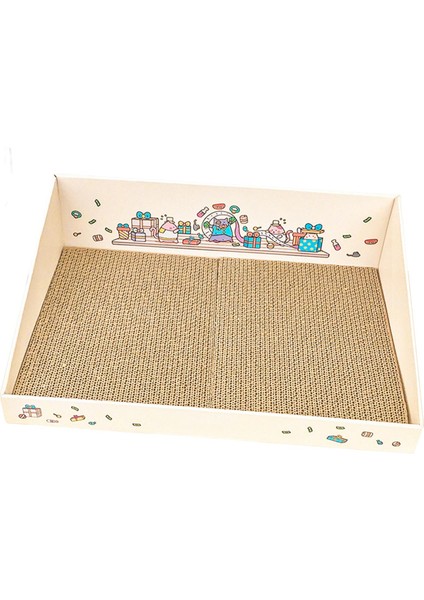 Mobilya Koruyucu Kahverengi Için Scrater Cardboard ile Kedi Scratch Pad (Yurt Dışından)