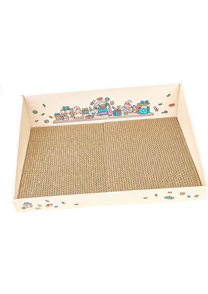 Mobilya Koruyucu Kahverengi Için Scrater Cardboard ile Kedi Scratch Pad (Yurt Dışından)