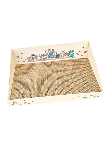 Mobilya Koruyucu Kahverengi Için Scrater Cardboard ile Kedi Scratch Pad (Yurt Dışından)