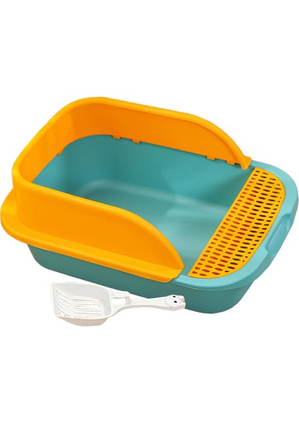 Scooper ile Kedi Çöp Kutusu ile Sceper ile Kedi Çöp Pan Yeşil Orta (Yurt Dışından)