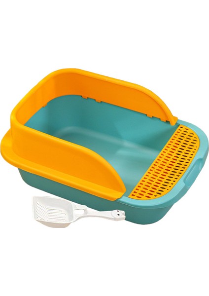 Scooper ile Kedi Çöp Kutusu ile Sceper ile Kedi Çöp Pan Yeşil Orta (Yurt Dışından)