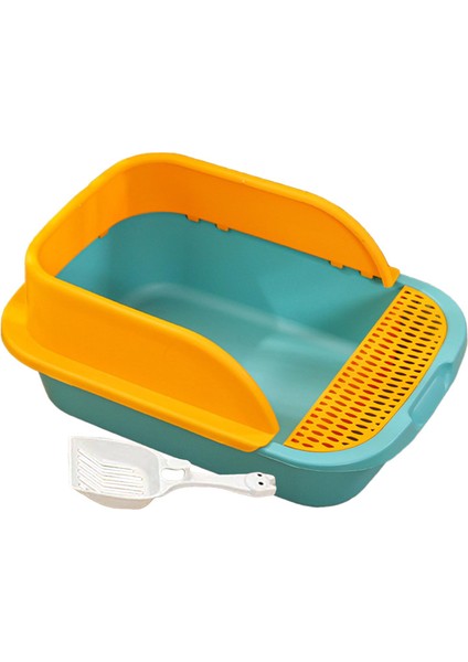 Scooper ile Kedi Çöp Kutusu ile Sceper ile Kedi Çöp Pan Yeşil Orta (Yurt Dışından)