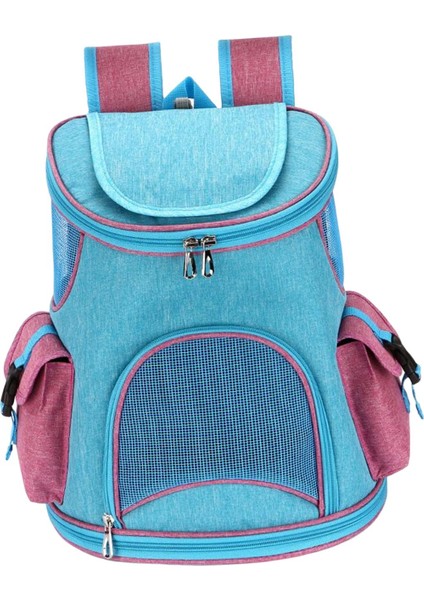 Pet Tyıcı Sırt Çantası Tnabilir 2 Yan Çantalar Yürüyüş Kedi Mavisi 6.6lb Için Pet Seyahat Çantası (Yurt Dışından)