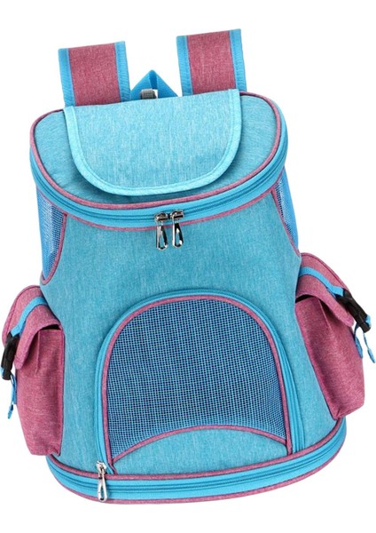 Pet Tyıcı Sırt Çantası Tnabilir 2 Yan Çantalar Yürüyüş Kedi Mavisi 6.6lb Için Pet Seyahat Çantası (Yurt Dışından)