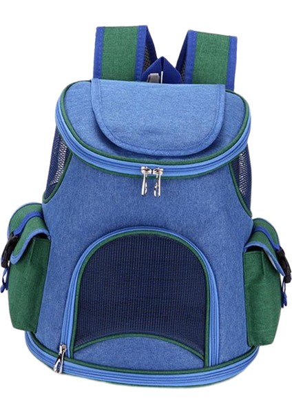 Pet Taşıyıcı Sırt Çantası 2 Yan Çanta Taşıma Çantalar Pet Taşıyıcı Kedi Evcil Hayvanlar Köpek Koyu Mavi 6.6lb (Yurt Dışından)