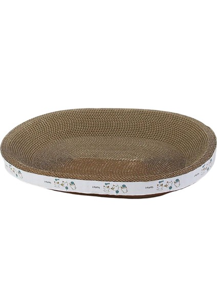 Cats Scratcher Karton Kedi Çizer Tahtası Kanepe Nest Karton Kedi Yatak Oval Oyun Için 39CM (Yurt Dışından)