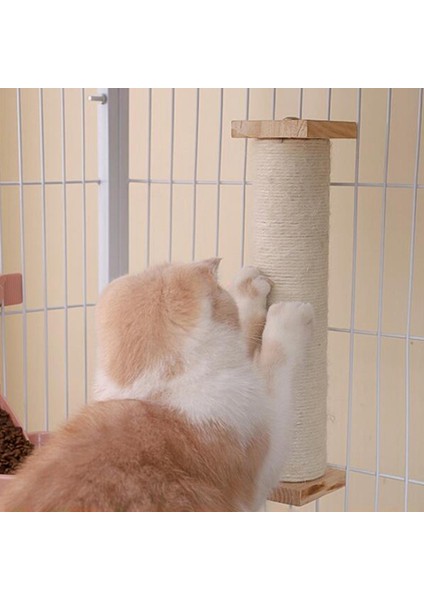 Kedi Değiştirme Yavru Kedi Scratch Pole Taşınabilir Dayanıklı (Yurt Dışından)