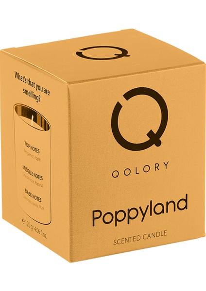 Poppyland Scented Candle 120 gr Dekoratif Kokulu Mum