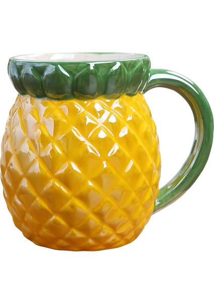 Sevimli Seramik Kahve Kupa Sevimli Seramik Kahve Sütü Mücevher Yemek Takımı Sofra Eşyası Ananas (Yurt Dışından)