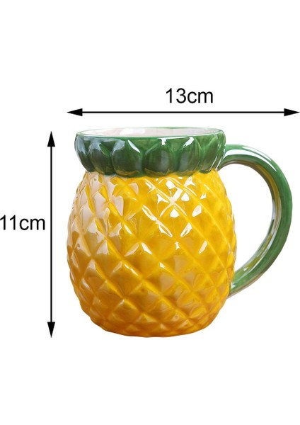 Sevimli Seramik Kahve Kupa Sevimli Seramik Kahve Sütü Mücevher Yemek Takımı Sofra Eşyası Ananas (Yurt Dışından) indirimleri