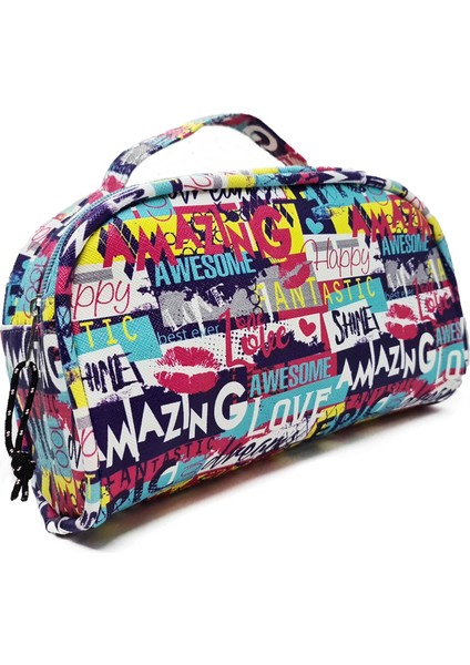 Tıraş Çantası Renkli Tasarım Geniş İç Hacimle Seyahat İçin Uygun El Çanta fiyatları