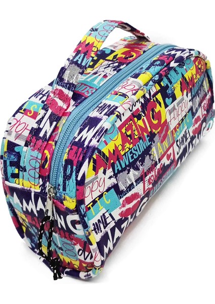 Tıraş Çantası Renkli Tasarım Geniş İç Hacimle Seyahat İçin Uygun El Çanta fırsatları