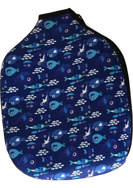 Raket Kılıf Pickleball Kürek Kapağı Koruyucu Masa Tenis Kürek Kılıfı Fermuar Siyah Mermer Desen (Yurt Dışından)