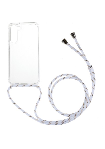 Samsung Galaxy S23 Artı Net Telefon Kasası Uzun Kordon Tpu+Akrilik Koruyucu Kapak (Yurt Dışından)