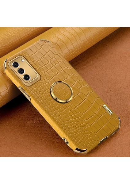 Samsung Galaxy S23 Yüzük Kickstand Telefon Kılıfı Kesin Kesim Timsah Doku Deri Kaplamalı Tpu Elektroküz Kapak (Yurt Dışından) indirimleri