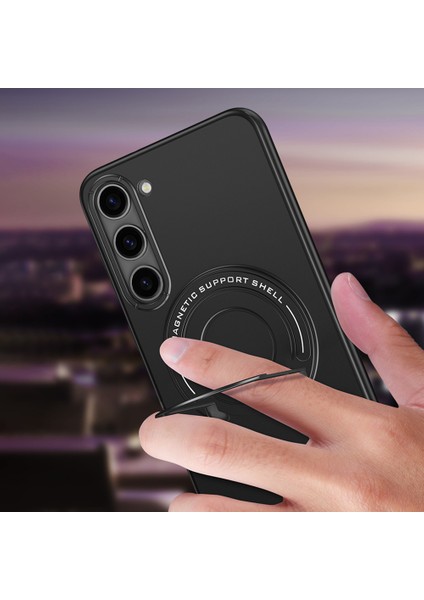 Samsung Galaxy S23 Kickstand Pc+Tpu Telefon Kasası Araba Montaj Telefon Kapağı Için (Yurt Dışından)