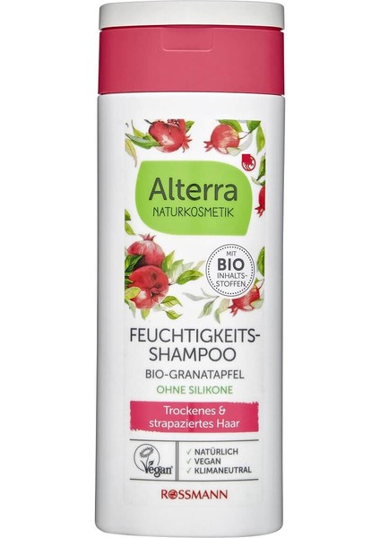 Şampuan 200 ml Nemlendirici Nar&Aloe Vera