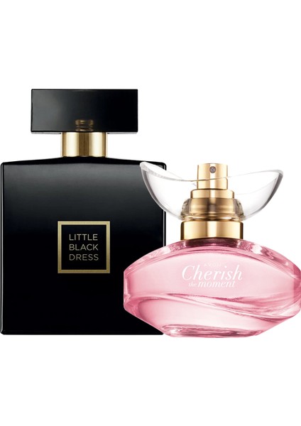 Kadın Parfüm Seti Little Black Dress ve Cherish The Moment 50 ml EDT Hediyelik Paket