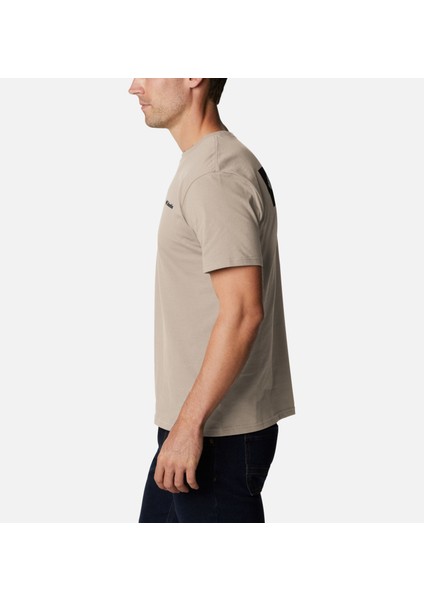 North Cascades Short Sleeve Erkek Bej Spor Tişört