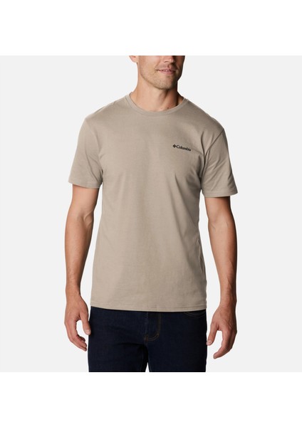 North Cascades Short Sleeve Erkek Bej Spor Tişört modelleri