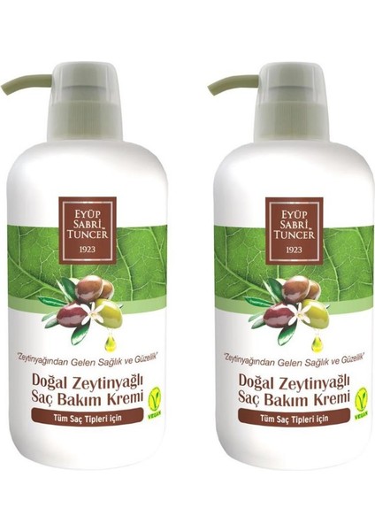Zeytinyağlı Saç Kremi 600 ml x 2 Adet