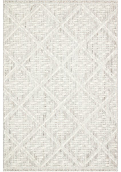 Cozy Czy 03 Grey Cream Hav Toz Vermez Modern Örgü Dokuma Makine Halısı