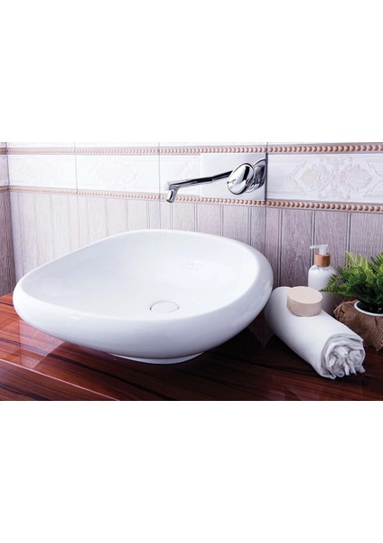 Istanbul 4520B403-0016 Çanak Lavabo, 50CM, Beyaz, Vitra Clean