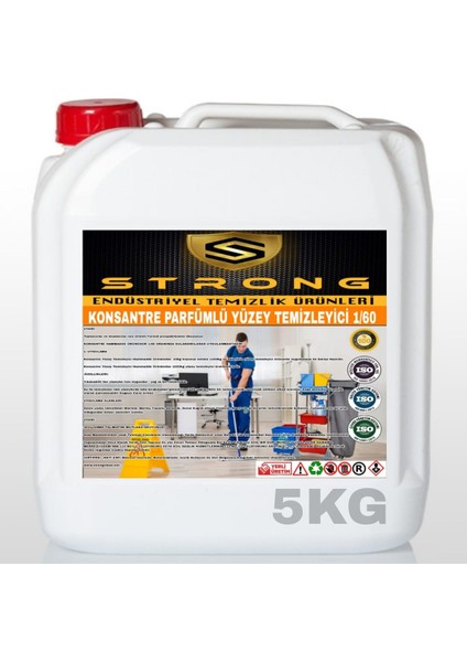 Yüzey Temizleyici Parfümlü 1/60 Konsantre 5kg
