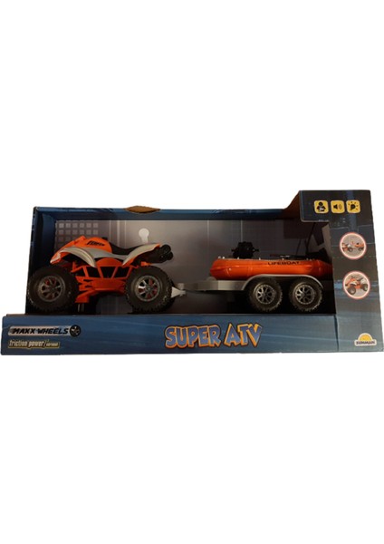 Maxx Wheels Sesli ve Işıklı Süper ATV 34064 Turuncu
