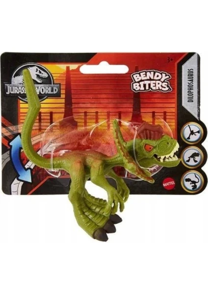 Jurassic World Mini Dinazor Serisi Esnek Isırıklar GYX92 GYX96 Dilophosaurus