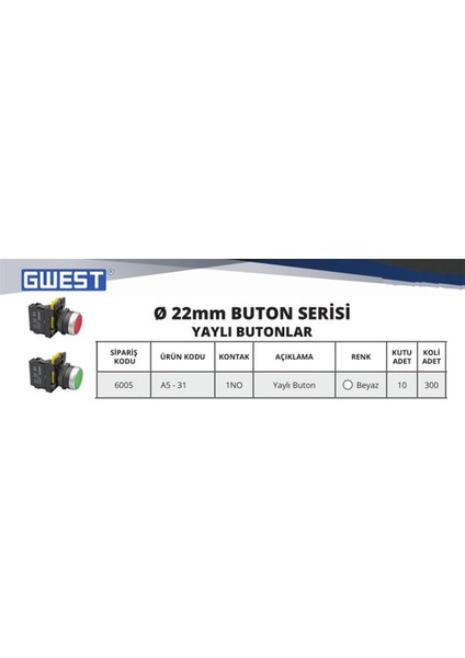 A5-31 (Beyaz) Start Buton