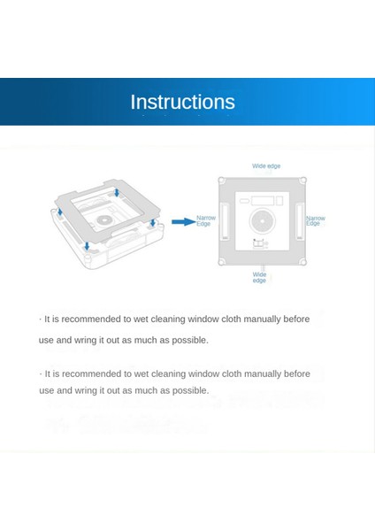 8 Adet Wınbot W1/w1 Pro Pencere Elektrikli Süpürge Paspas Bezi Yedek Yedek Parça Yıkanabilir Paspas Pedleri Aksesuarları (Yurt Dışından) modelleri