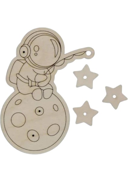Montessori Meşgul Kurulu, Temel Yaşam Becerileri, Gelişimsel Oyuncak, Astronot (Yurt Dışından)
