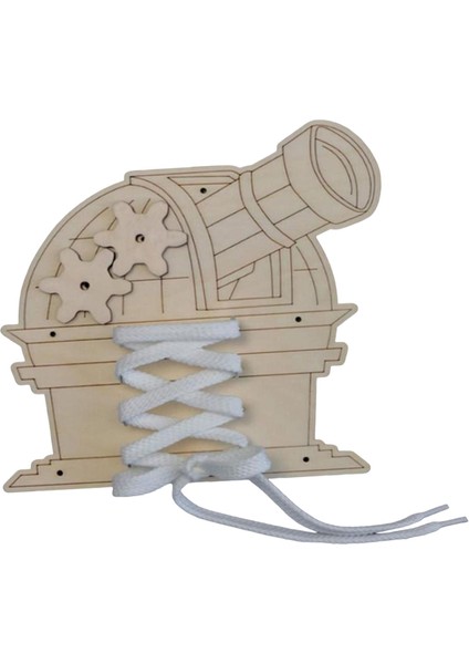 Toddlers Meşgul Kurul Parçası Montessori Meşgul Kurul Parçası Çocukların Boys Gear And Lace (Yurt Dışından)