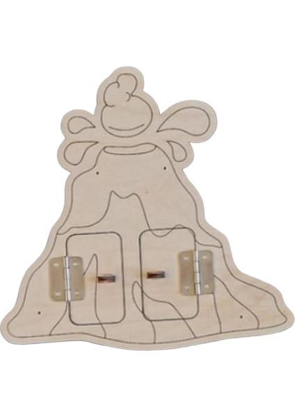 Toddlers Meşgul Kurul Parçası Montessori Meşgul Kurul Parçası Çocuklar Için Boys Door (Yurt Dışından)