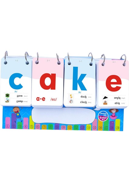Phonics Alfabe Takvimi Flash Kartlar Montessori Eğitim Oyuncakları Hediyeler Görme 4 Yazım (Yurt Dışından)