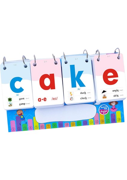 Phonics Alfabe Takvimi Flash Kartlar Montessori Eğitim Oyuncakları Hediyeler Görme 4 Yazım (Yurt Dışından)