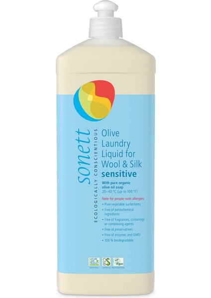 Nötral Yünlü Ve İpekliler İçin Yıkama Sıvısı - Hassas Ciltler İçin 1000 Ml.