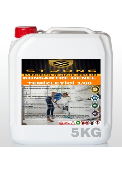 Genel Temizleyici 1/60 Konsantre 5kg