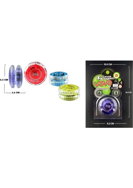 Duyarlı Yoyo Alüminyum Yo Yo Çocuklar Için Acemi Değiştirme Tepkisiz Top (3 Adet) (Yurt Dışından) modelleri