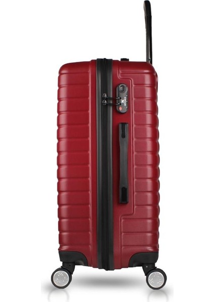 Croc Abs 2'li Valiz Seti (Kabin ve Orta) Bordo