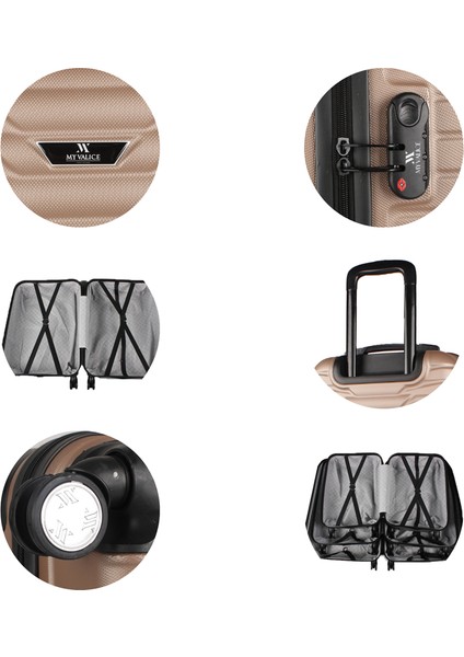 Croc Abs Orta Boy Valiz Gold fırsatları