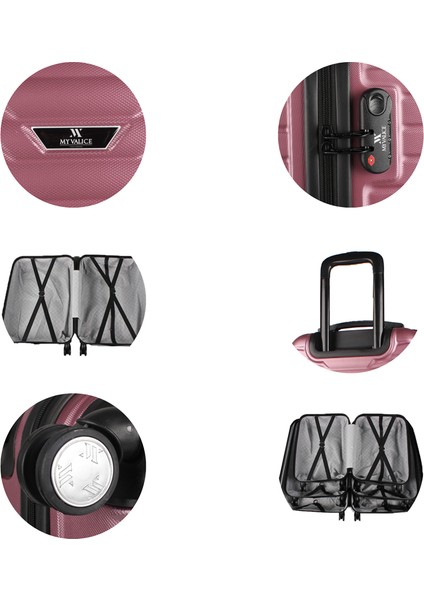 Croc Abs Orta Boy Valiz Rose Gold fırsatları